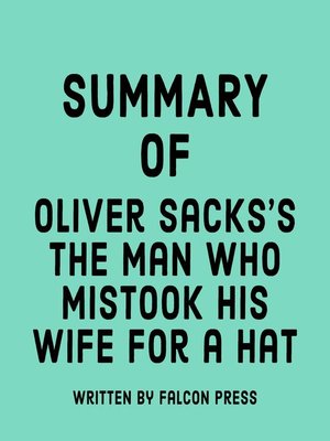 Oliver Sacks's the Man Who Mistook His Wife for a Hat - Audiobook